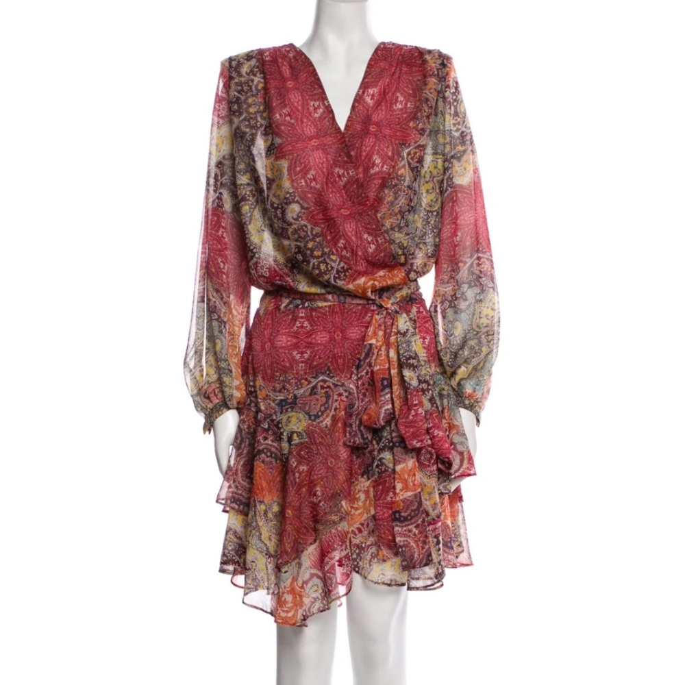 Bronx and Banco Paisley Wrap Dress